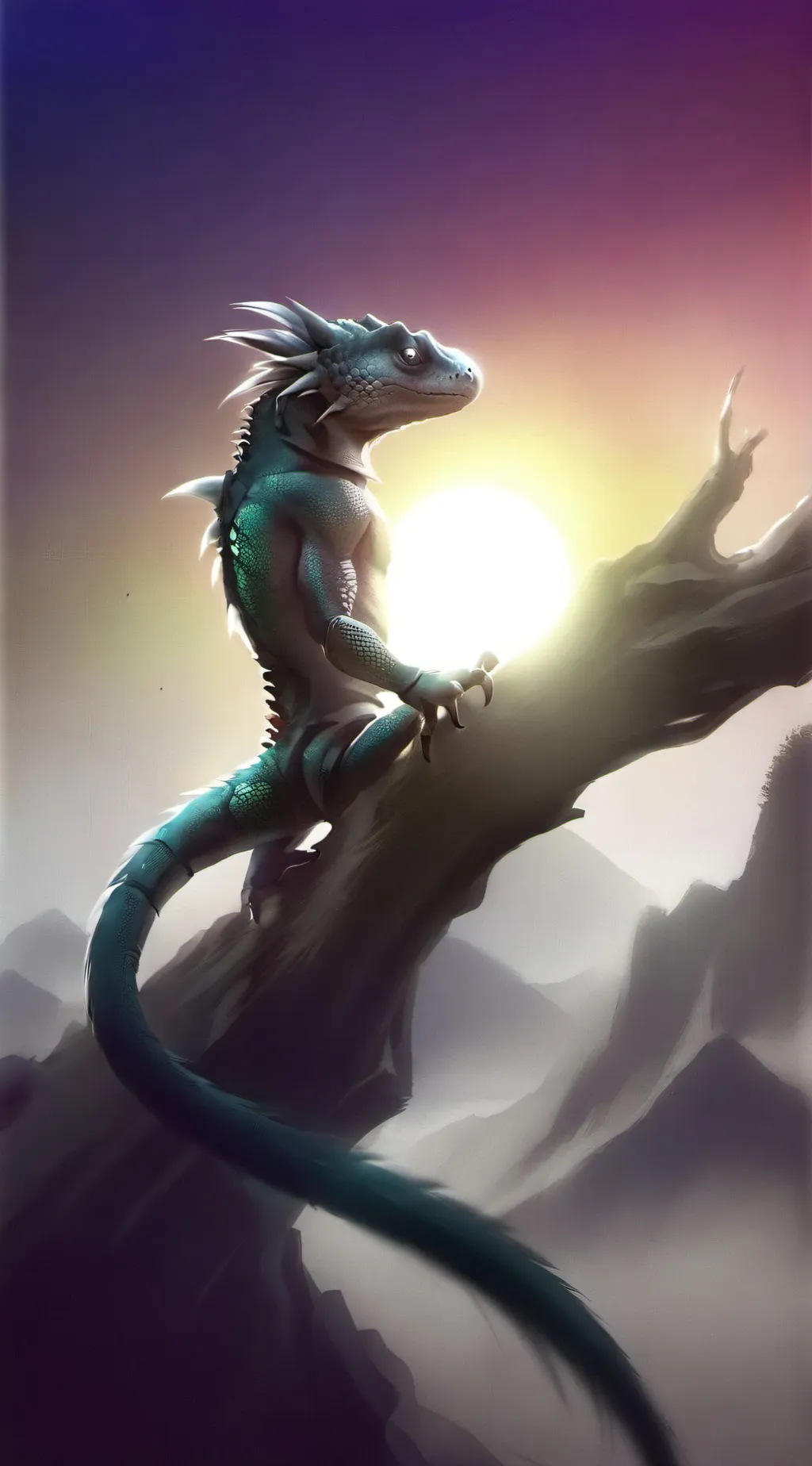 ai character: just a lizard x background