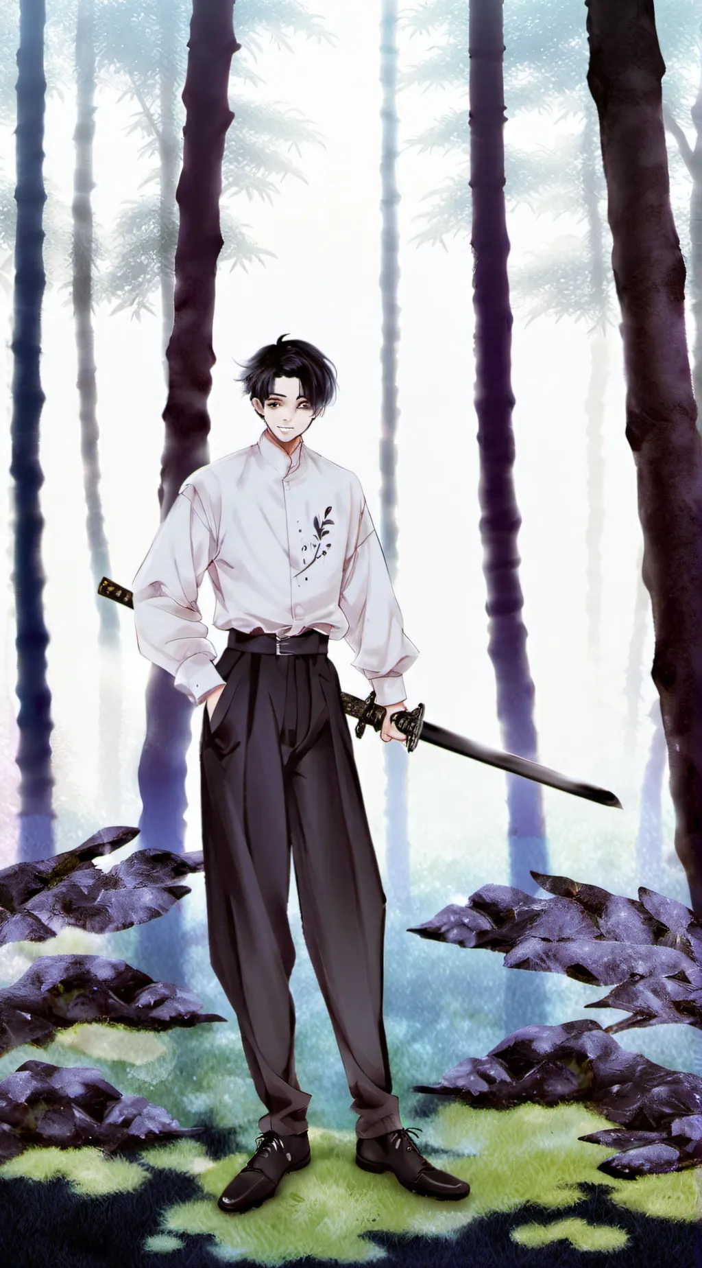 ai character: Yuta okkotsu  background