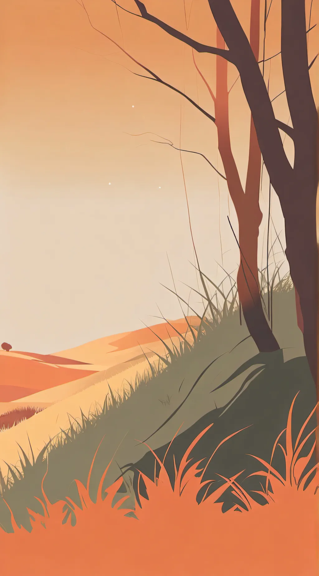 ai character: grass background