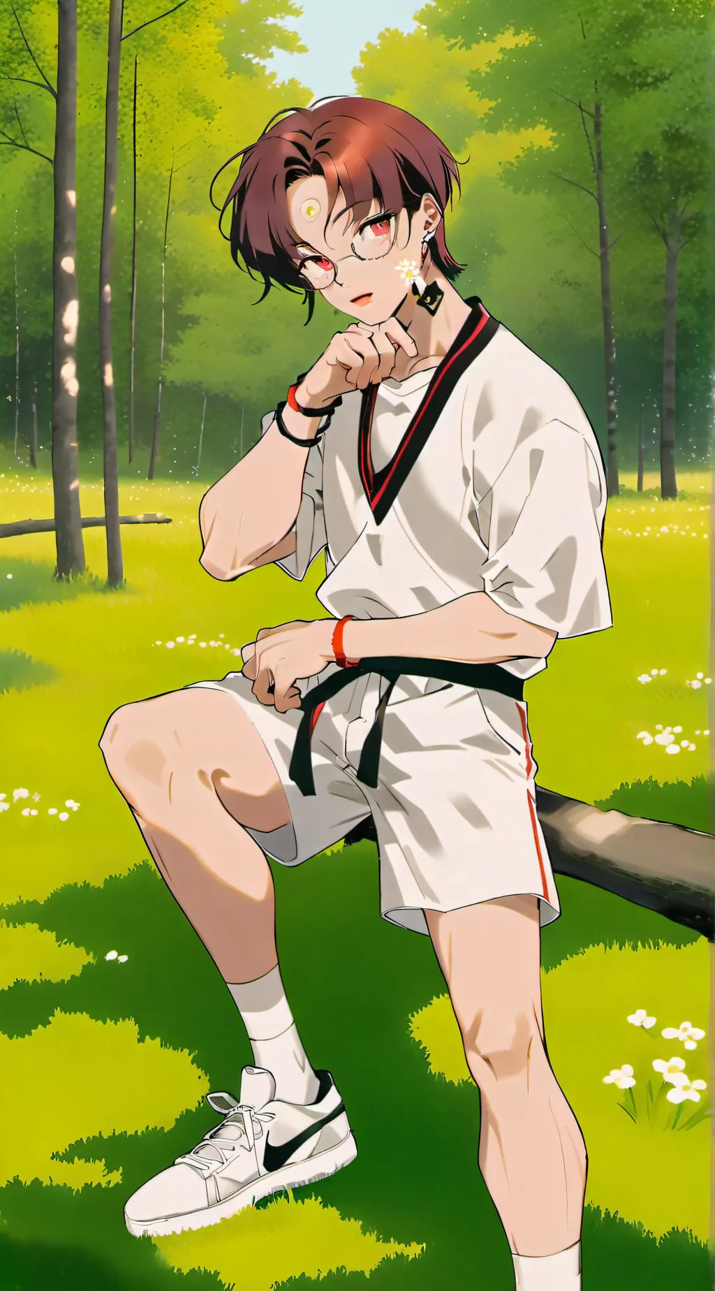 ai character: focus background