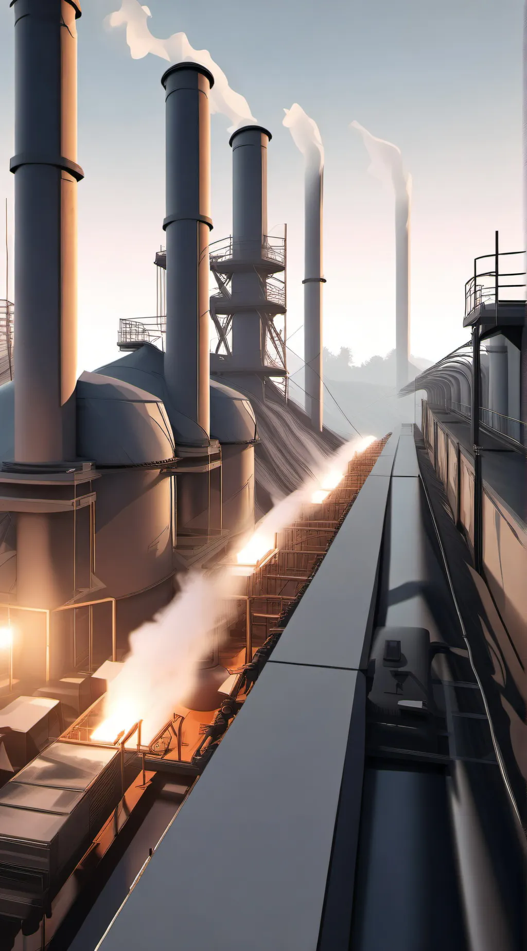 ai character: the factory background