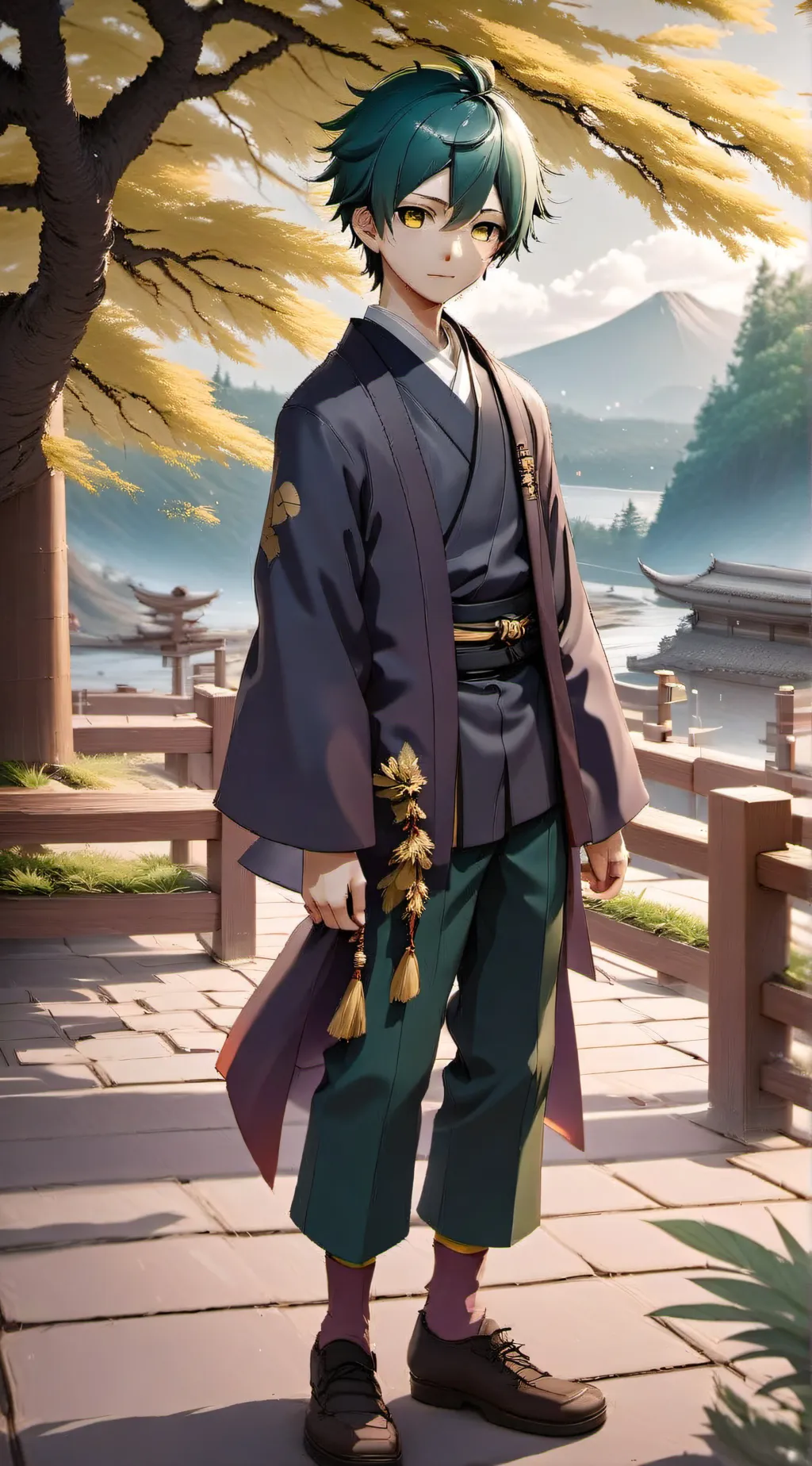 ai character: Muichiro.. background