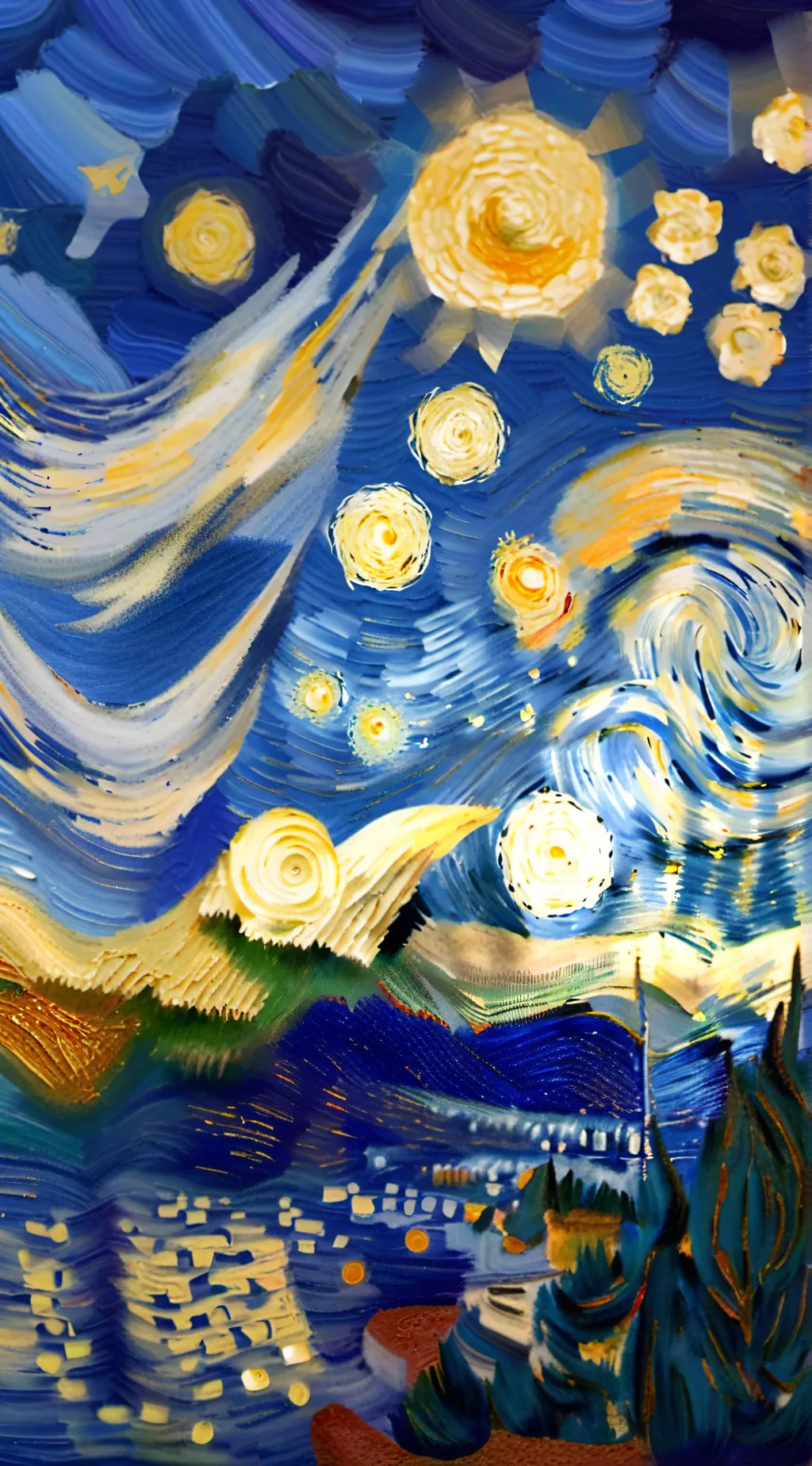 ai character: Sharing note book background