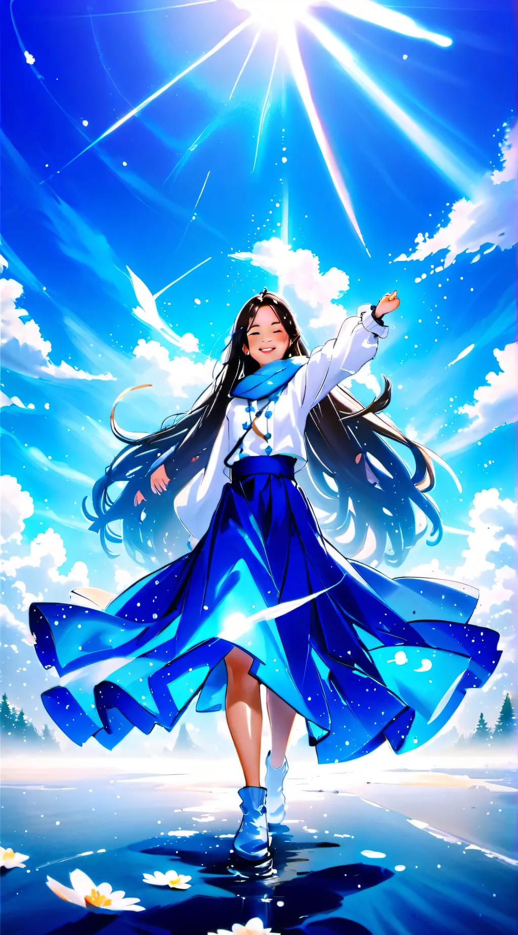 ai character: MJ cutie  background