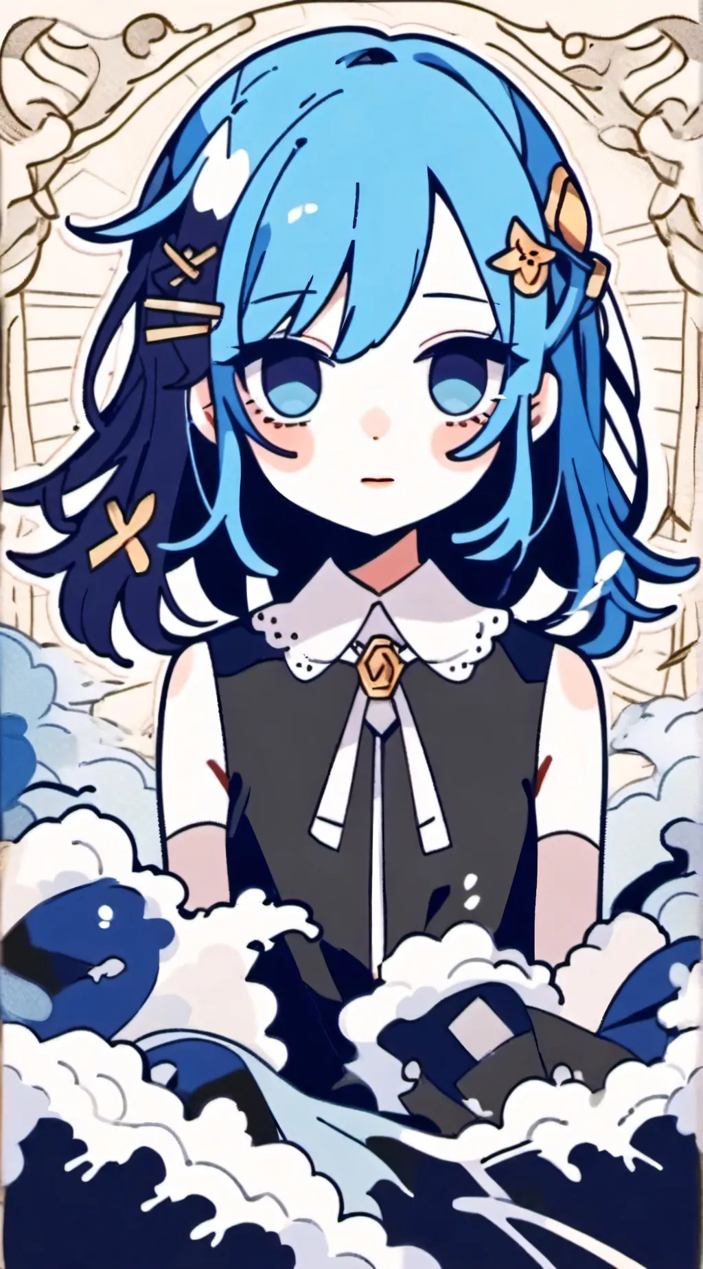 ai character: Moon background