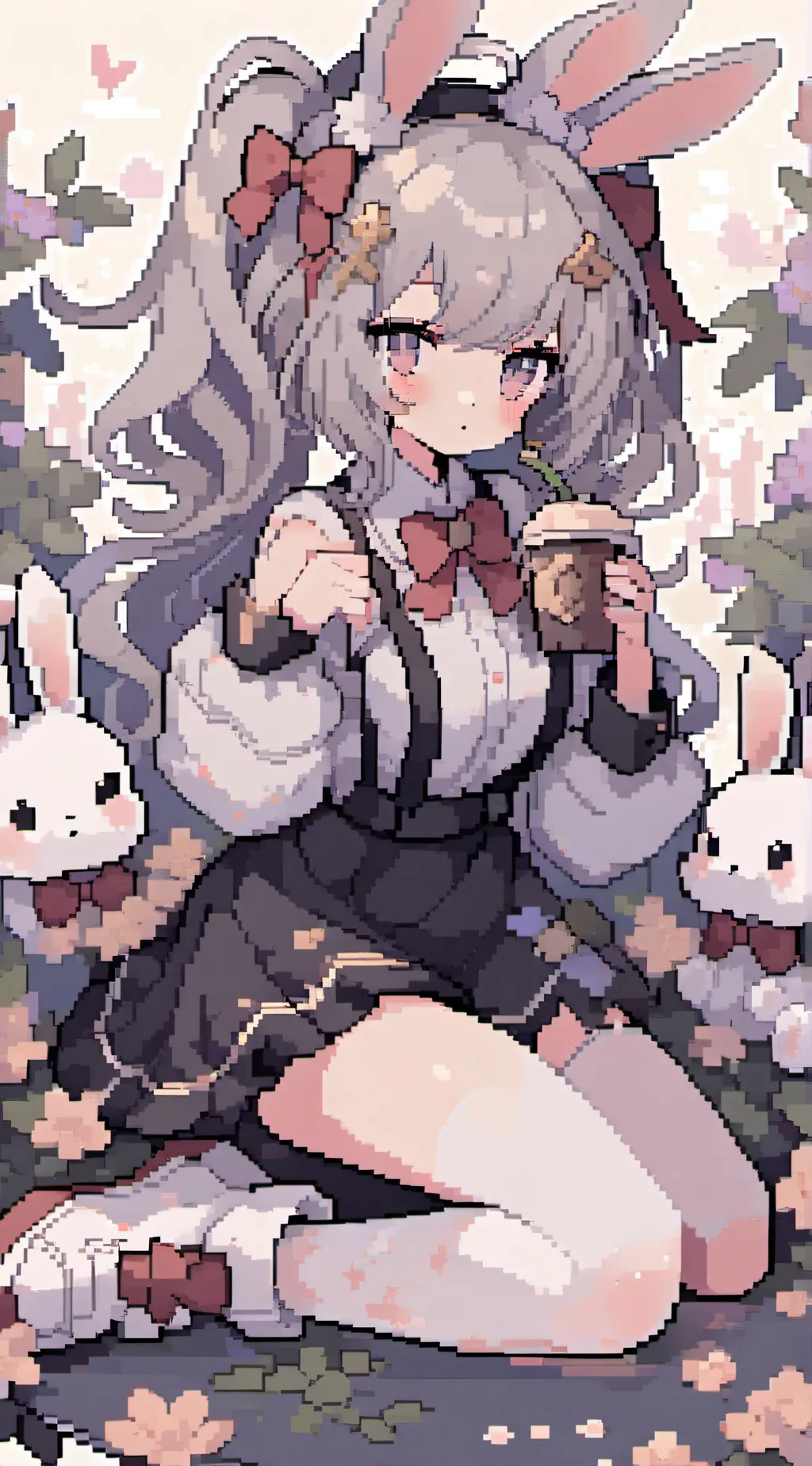 ai character: bunny girl background