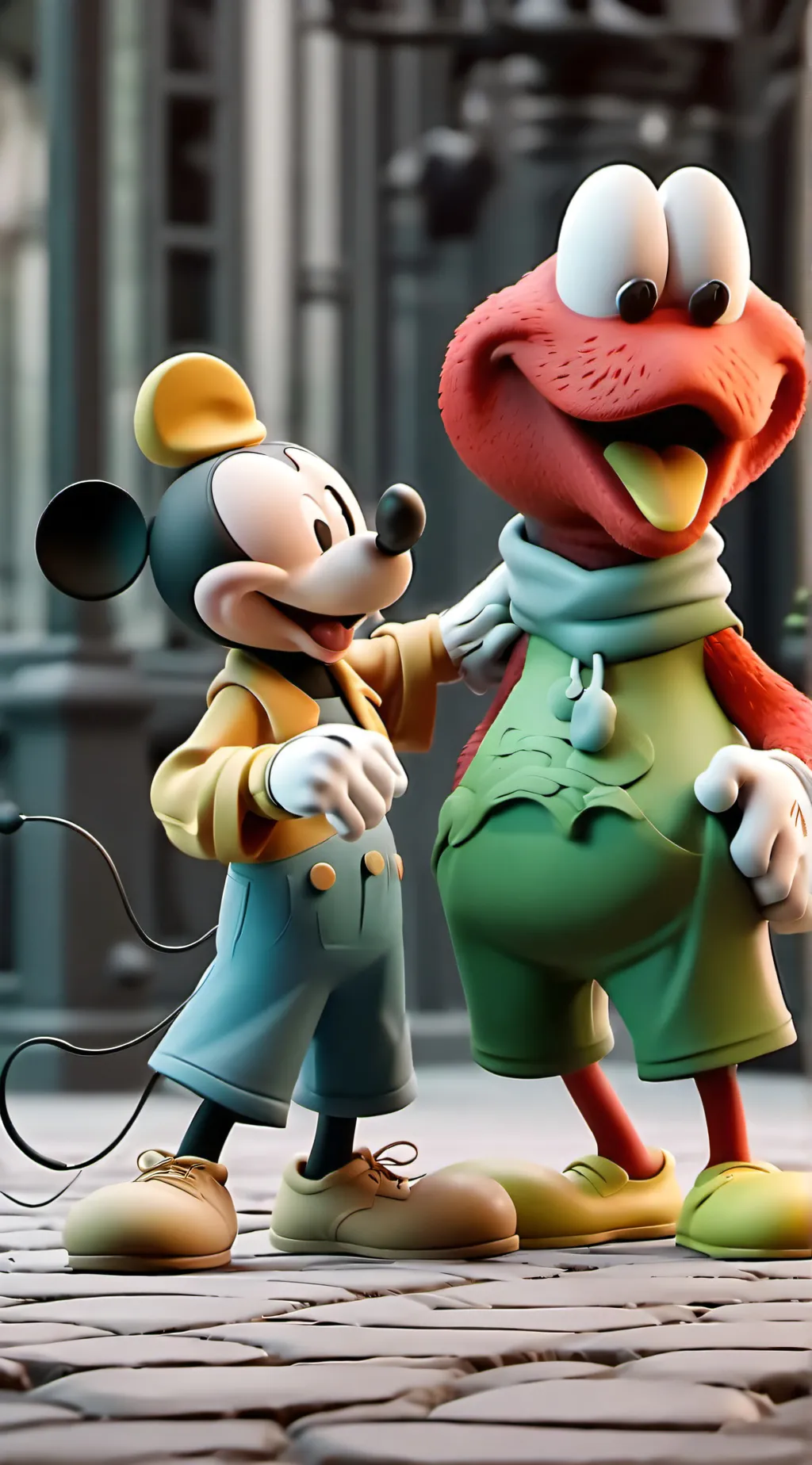 ai character: Mickey background