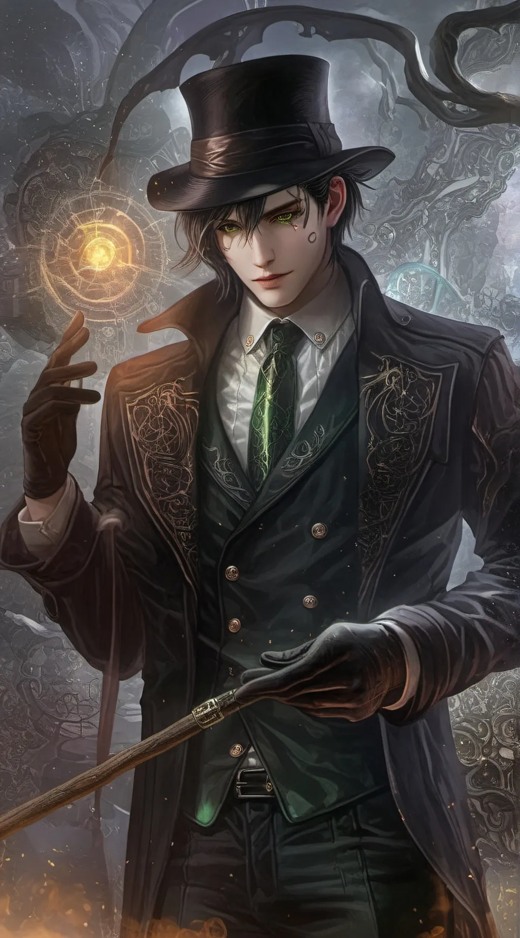 ai character: The Card Shuffler background