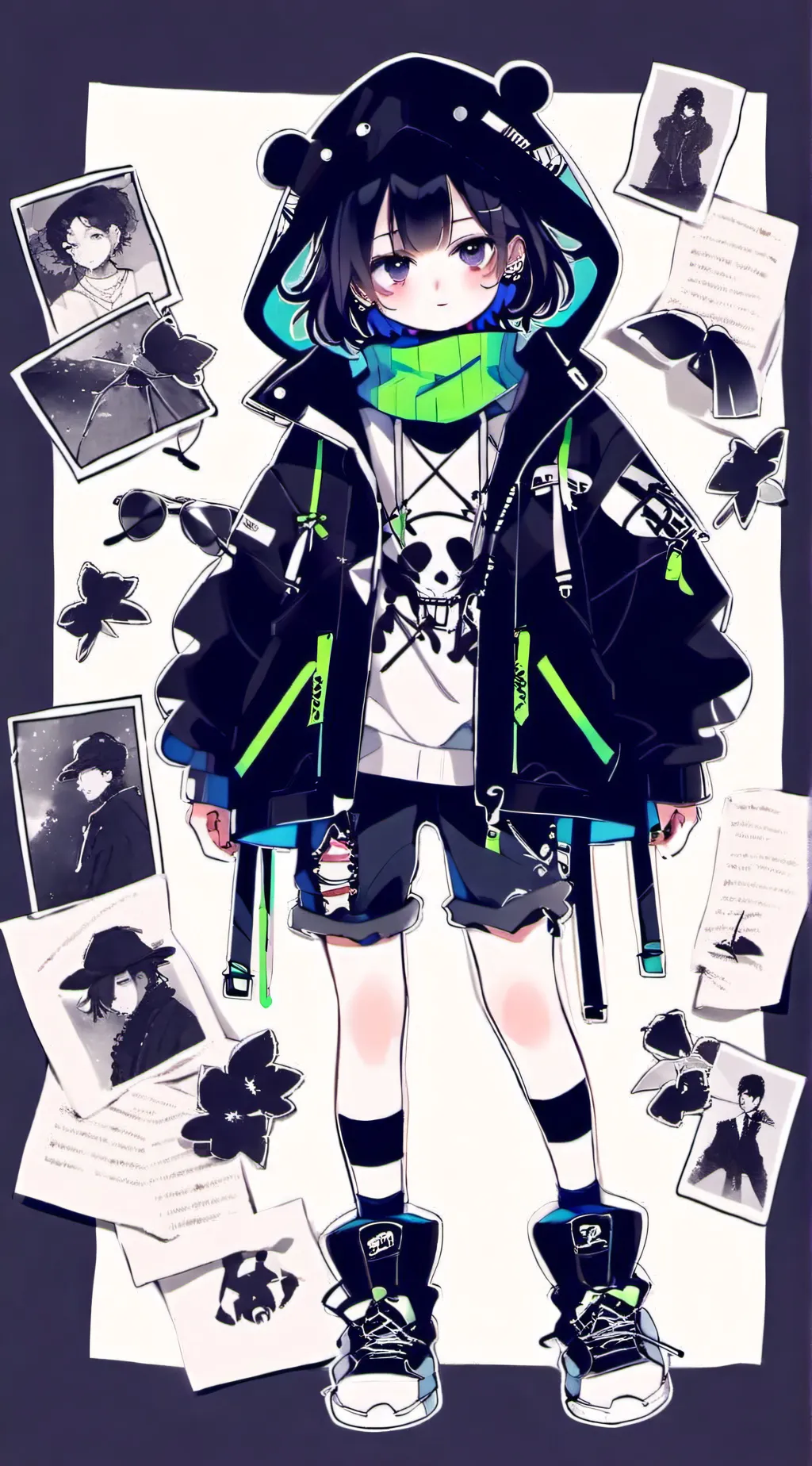 ai character: autumn  background