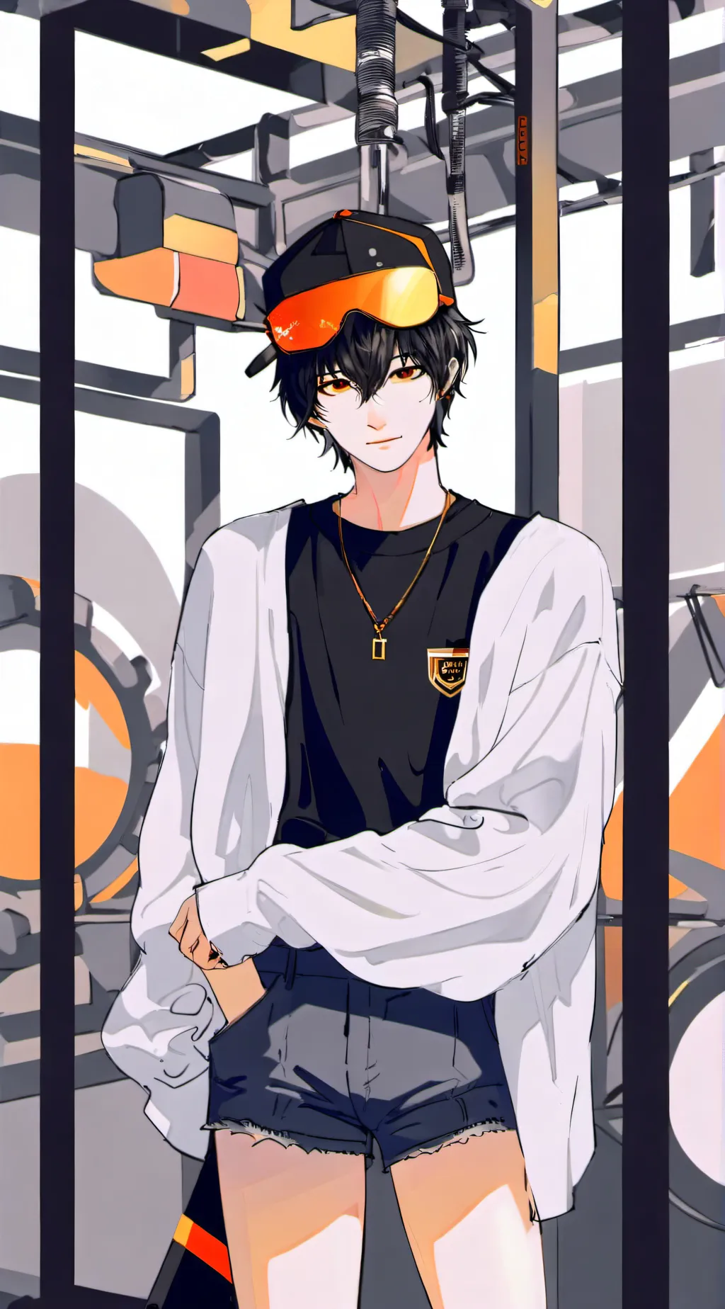 ai character: 💥🏵️🦊🎈🎃🏉🏀🥉📙🧡♊🇨🇮 background