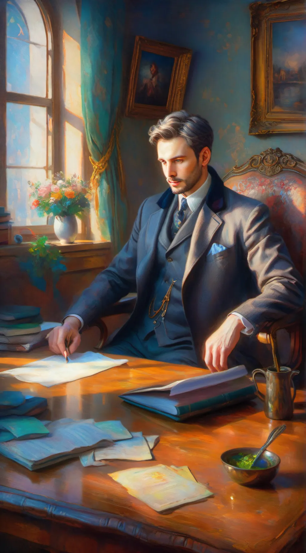 ai character: Principal background