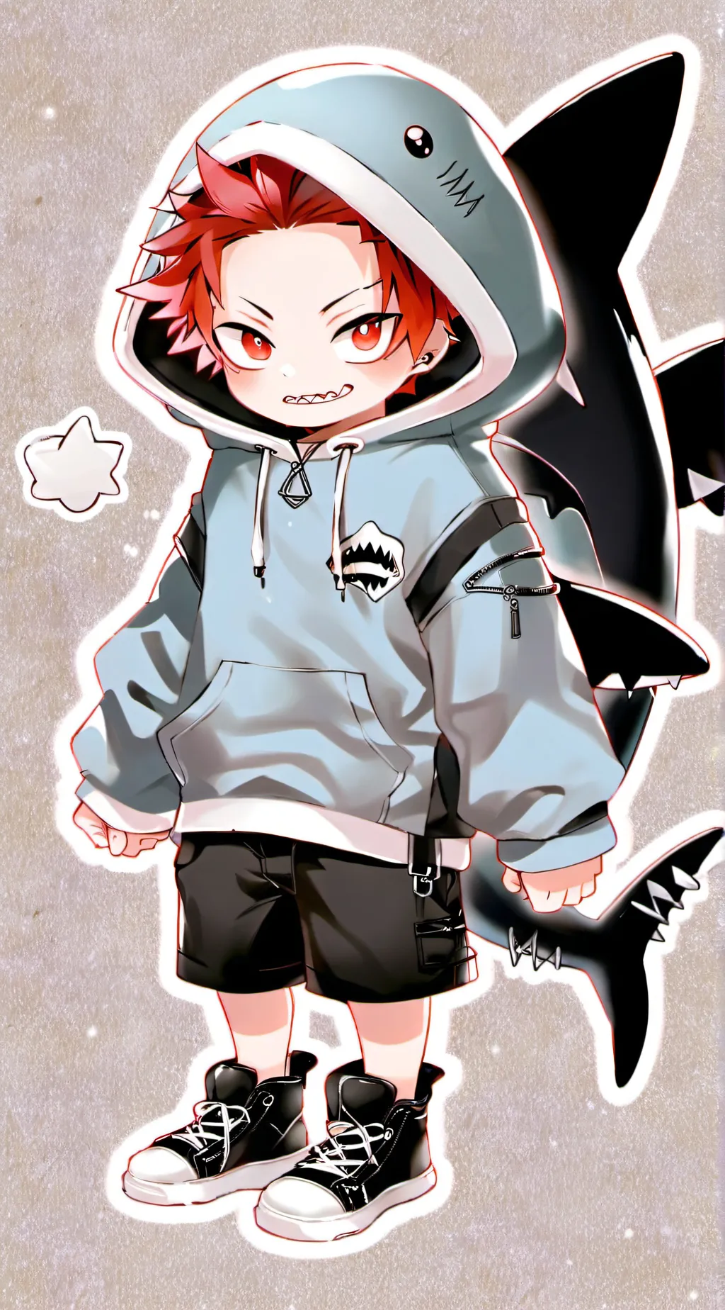 ai character: Kirishima  background