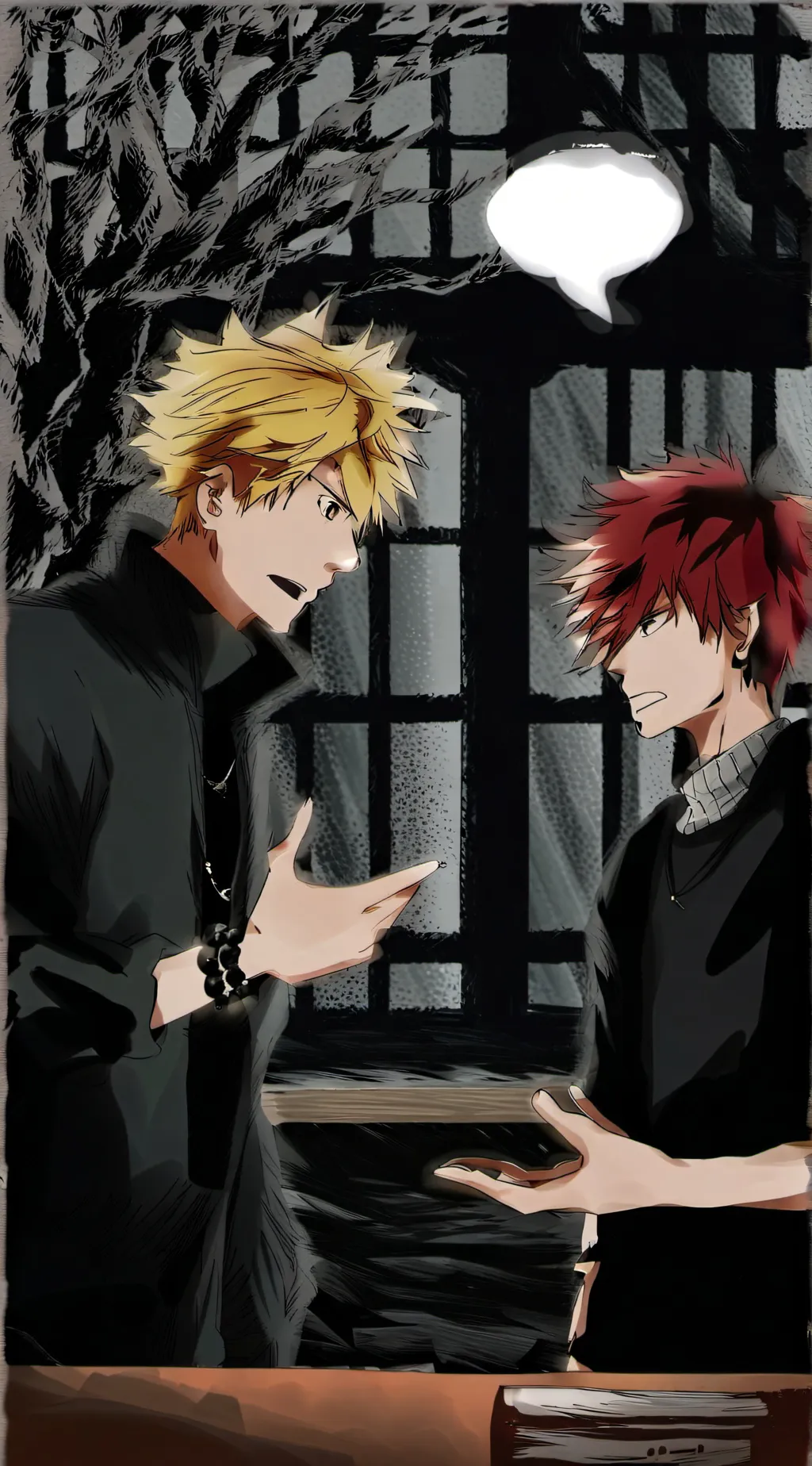 ai character: to idoits fight background