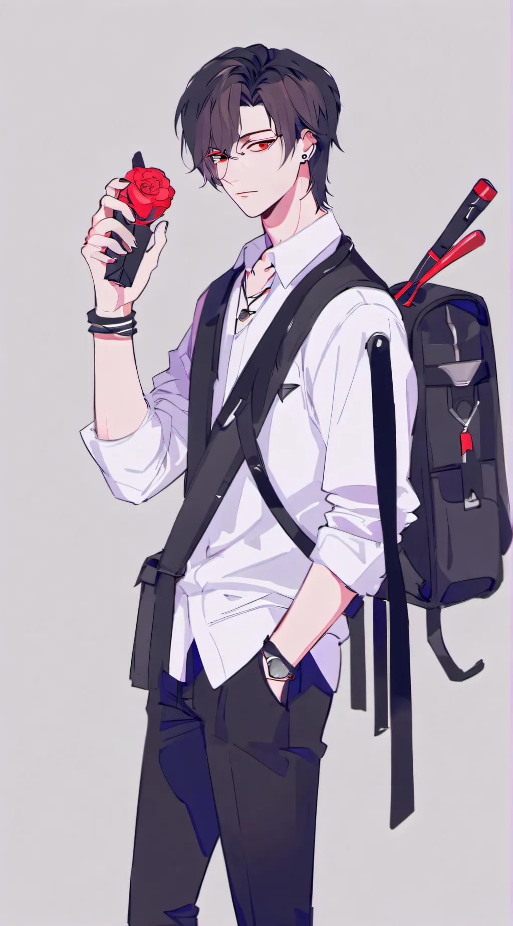 ai character: ×•Nicholas•× background