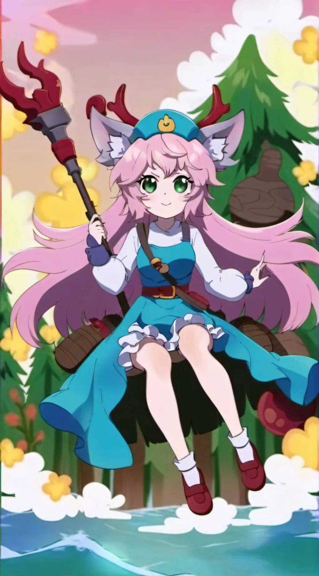 ai character: Mitsuri Kanroji background