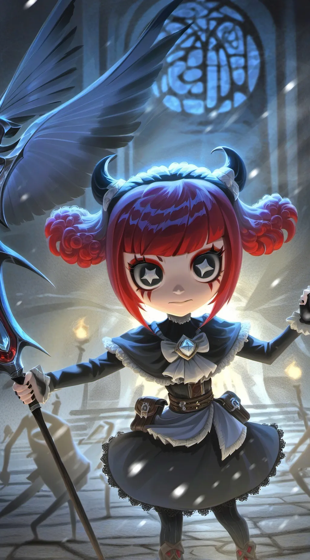 ai character: Ruby Gloom background