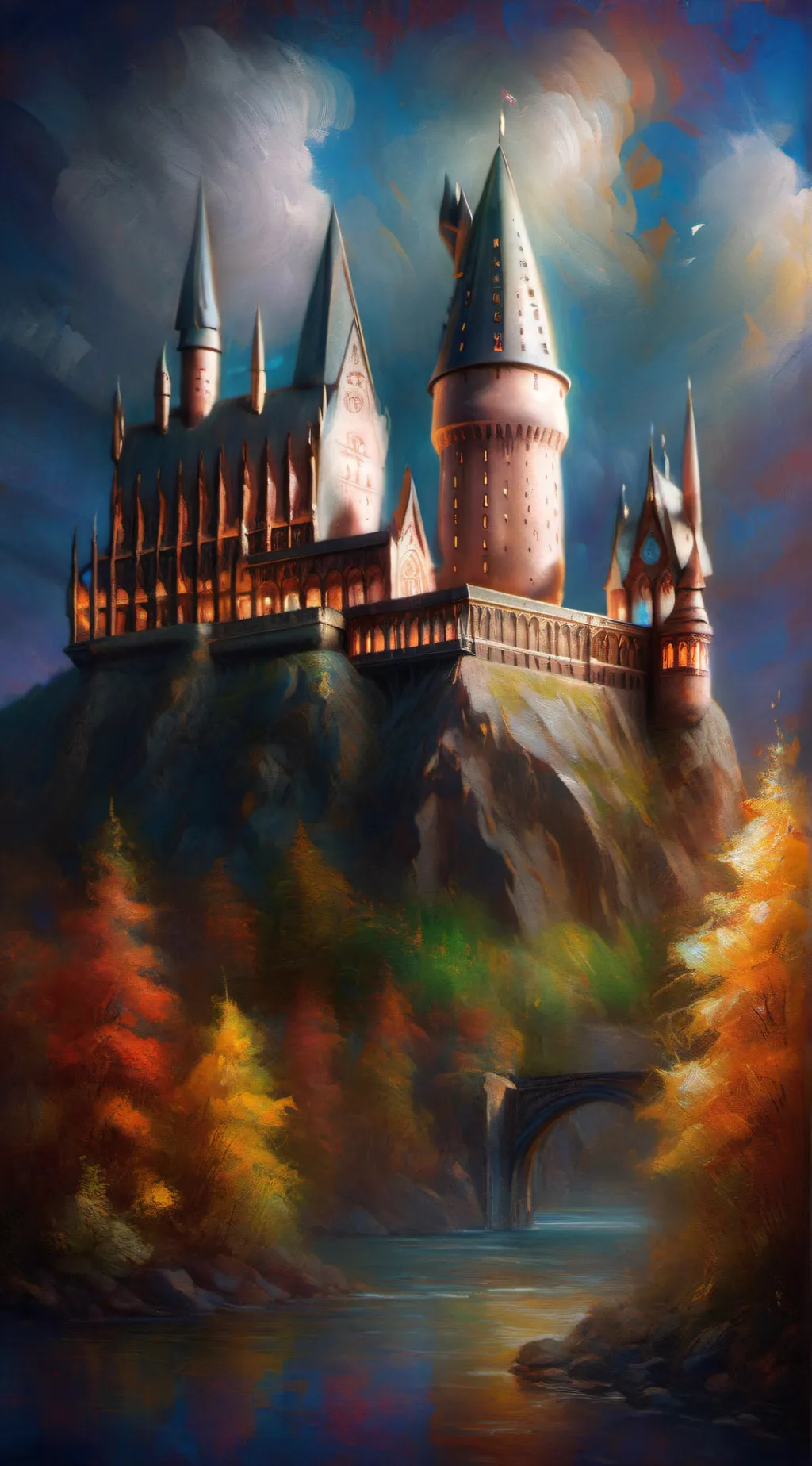 ai character: HOGWARTSS background