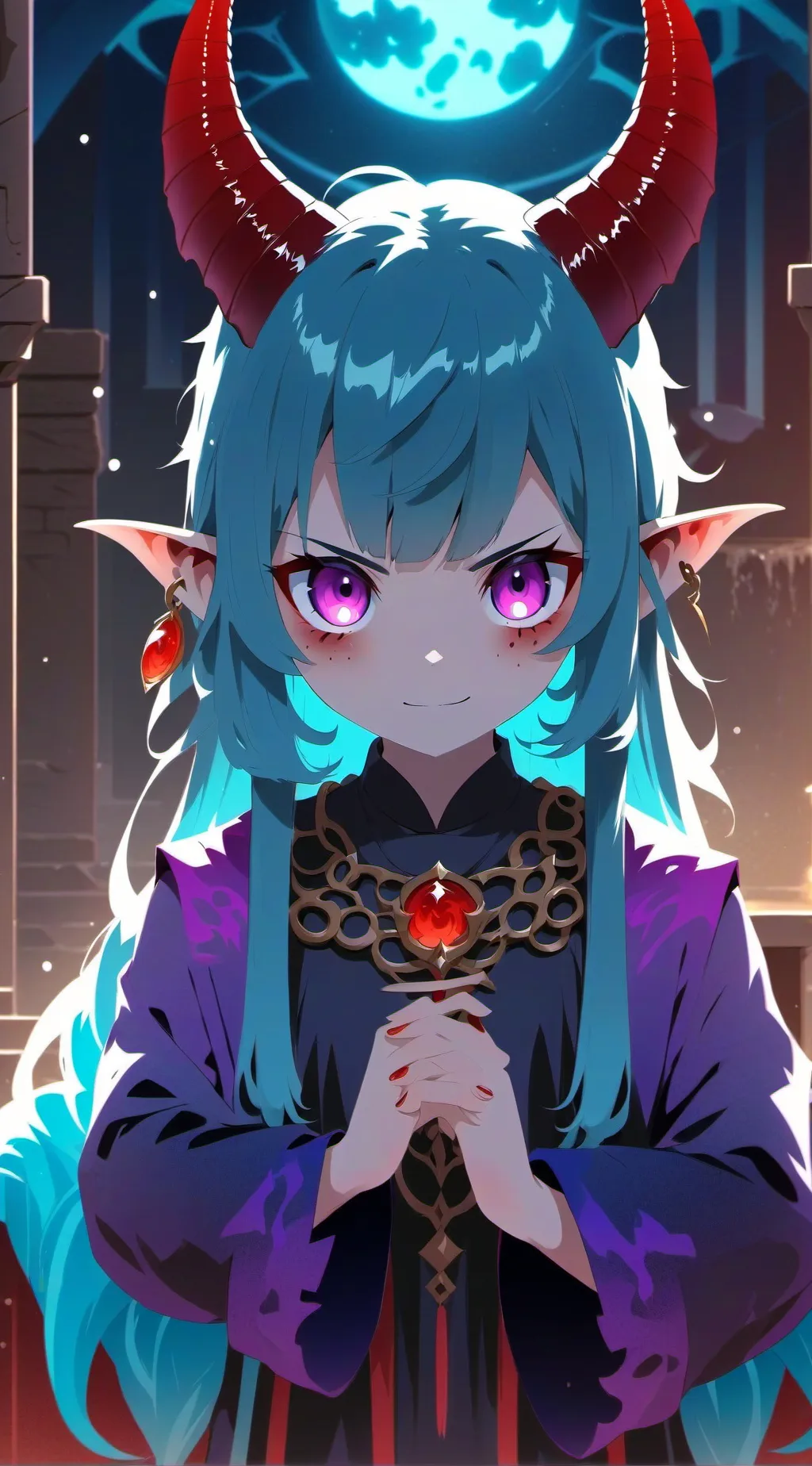 ai character: Packgod gurl background