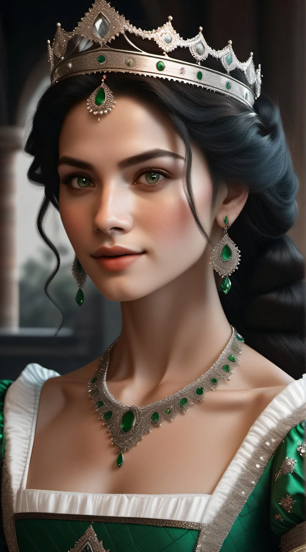 ai character: Alexandra  background