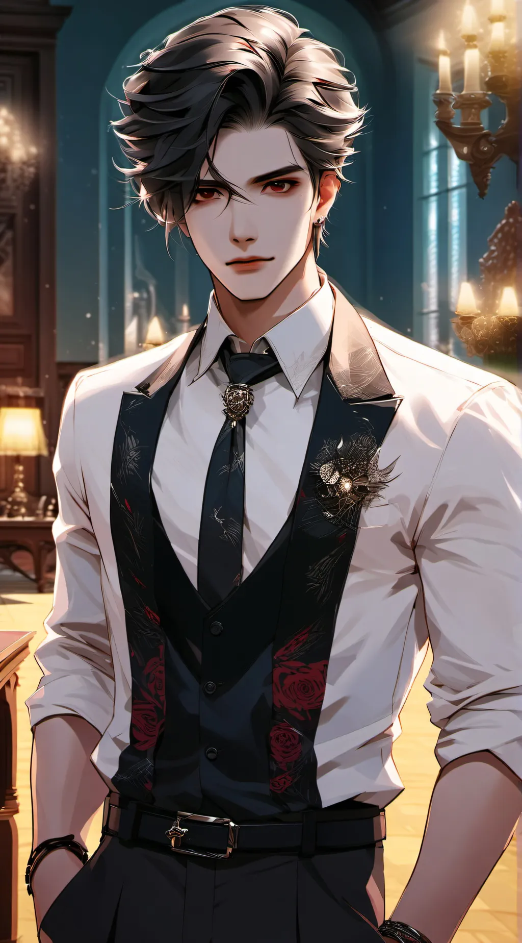 ai character: Harlan Williams  background