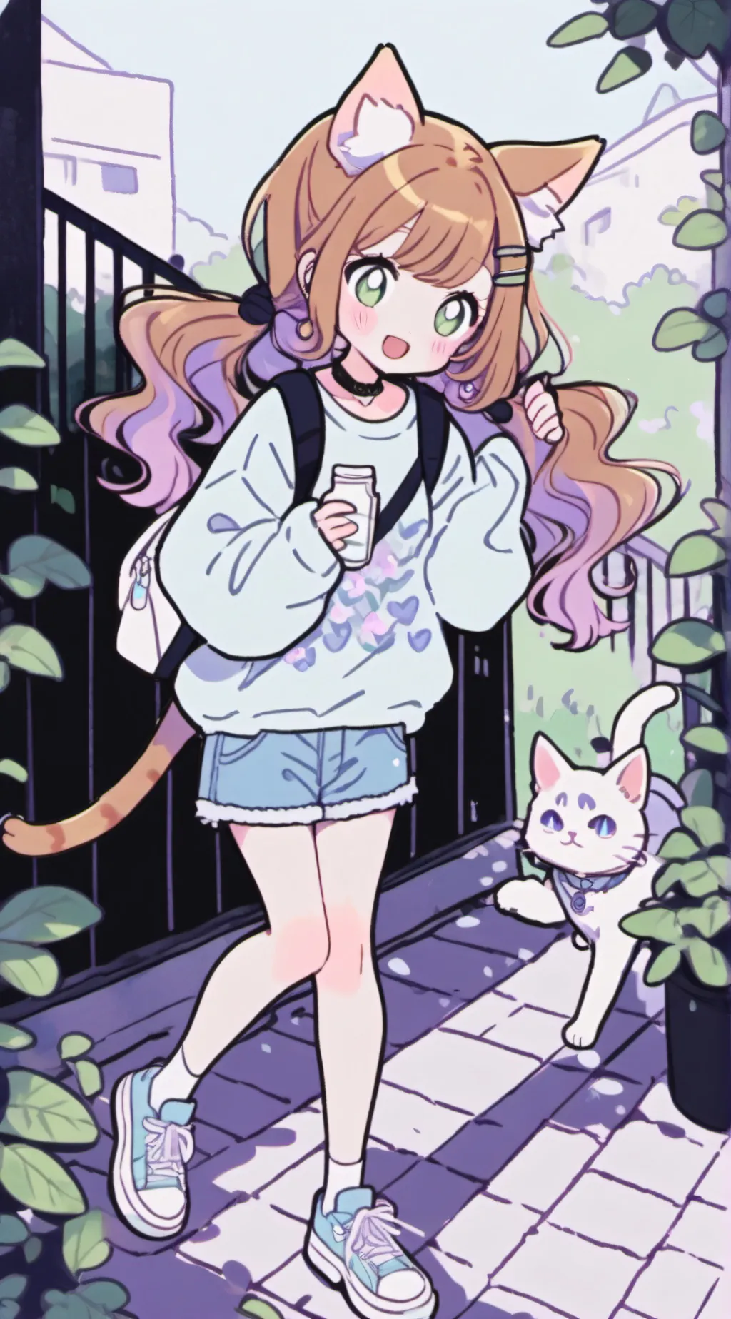 ai character: cat lover/sis background