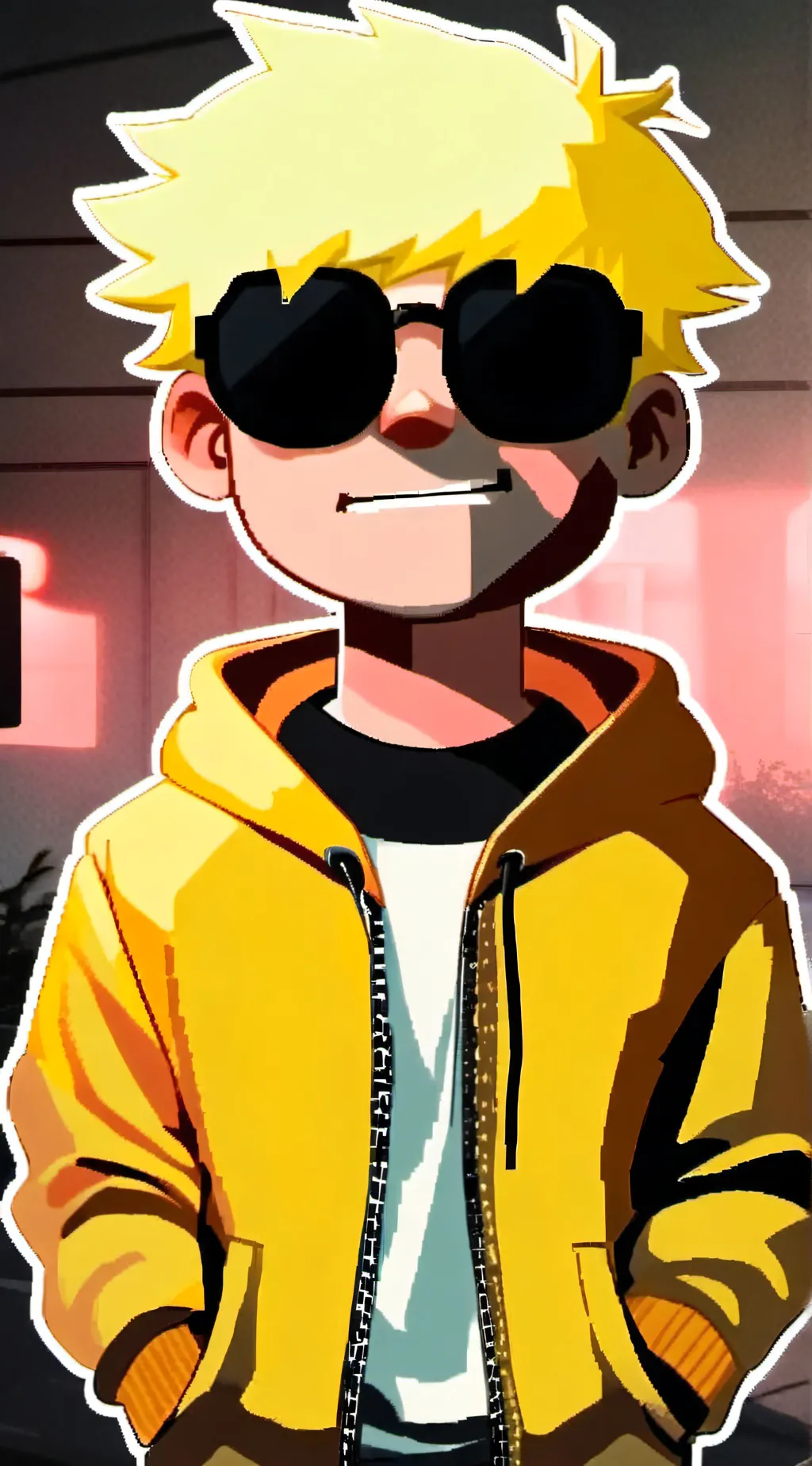 ai character: Sketch  background