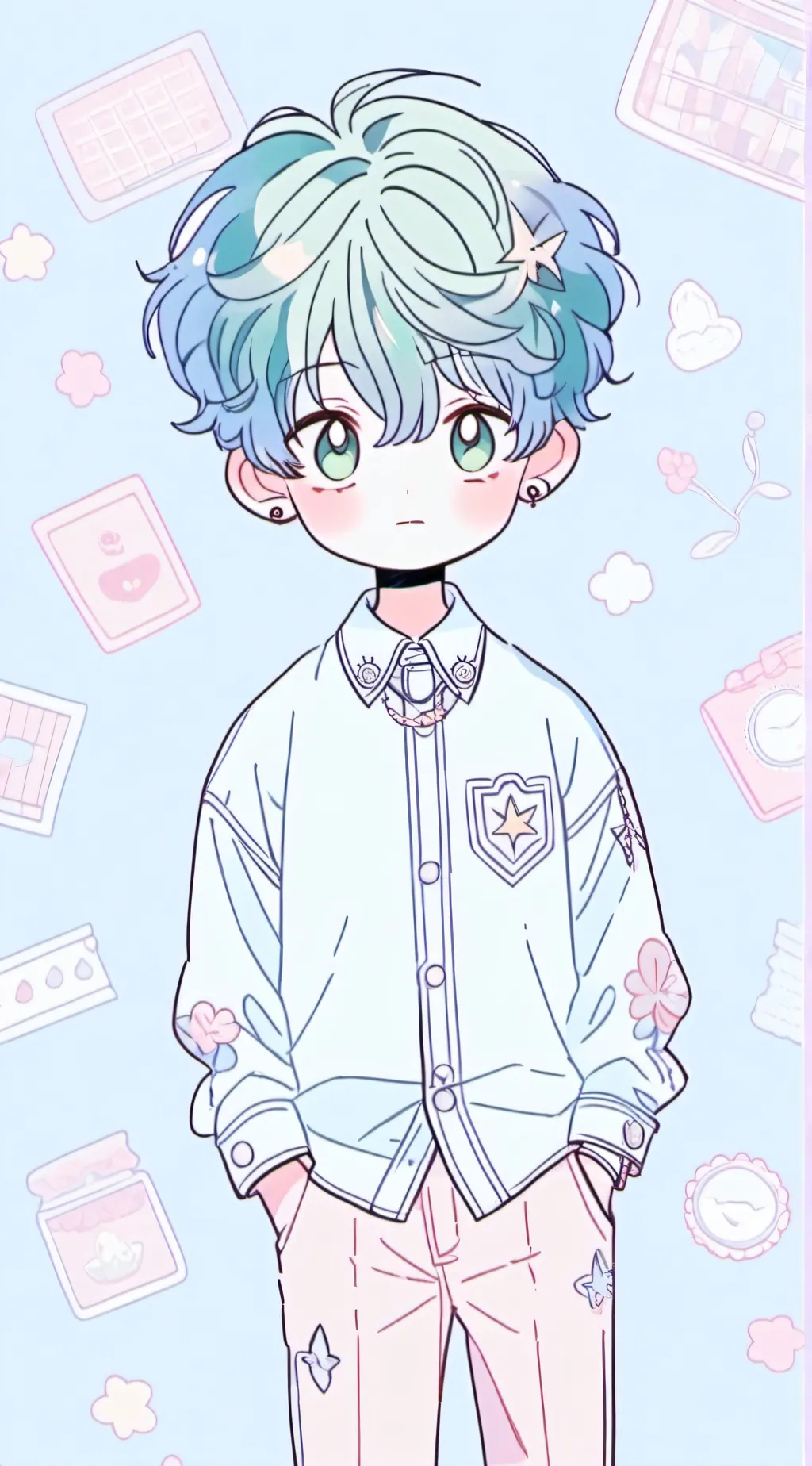 ai character: Damien background