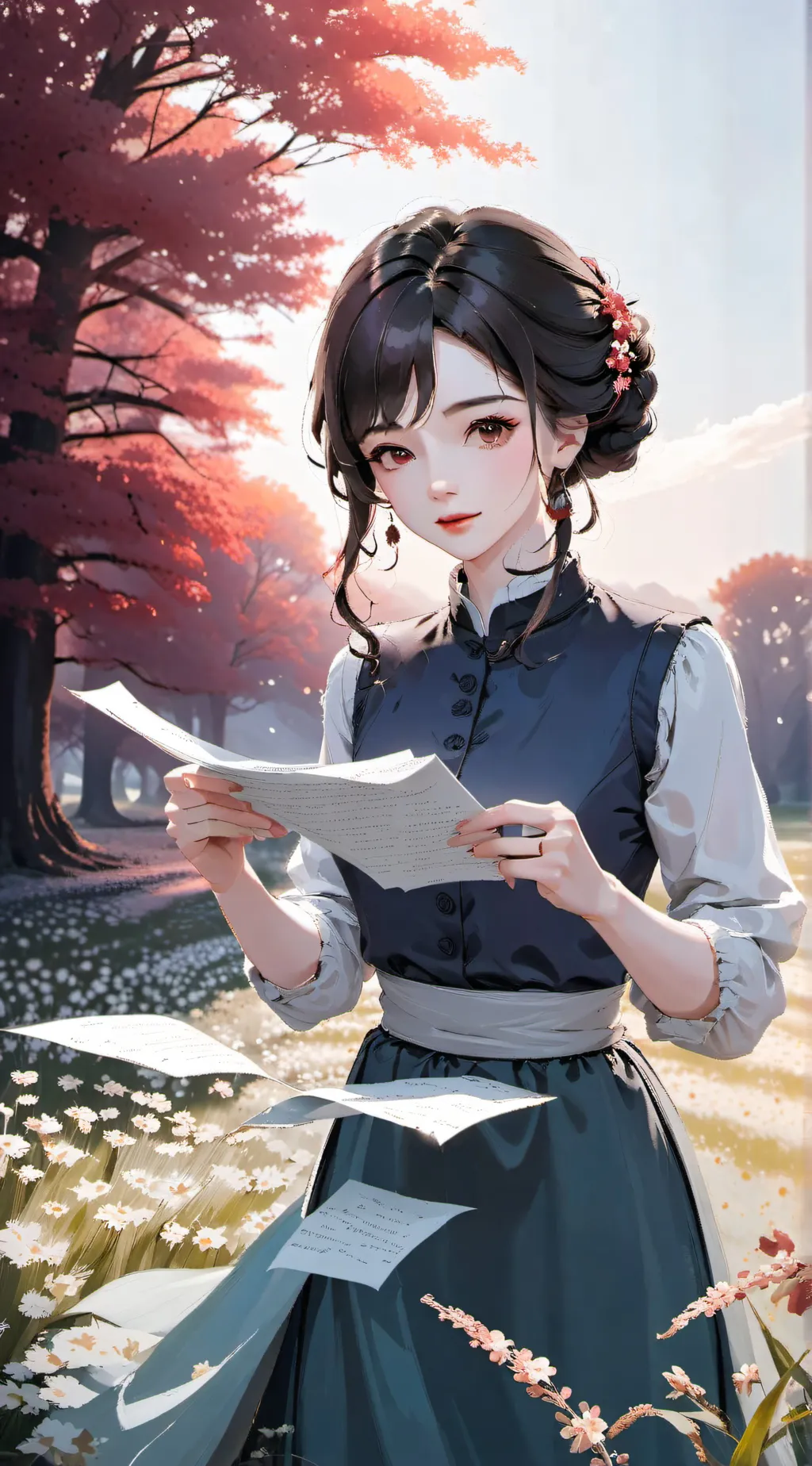 ai character: sawako kuronuma background