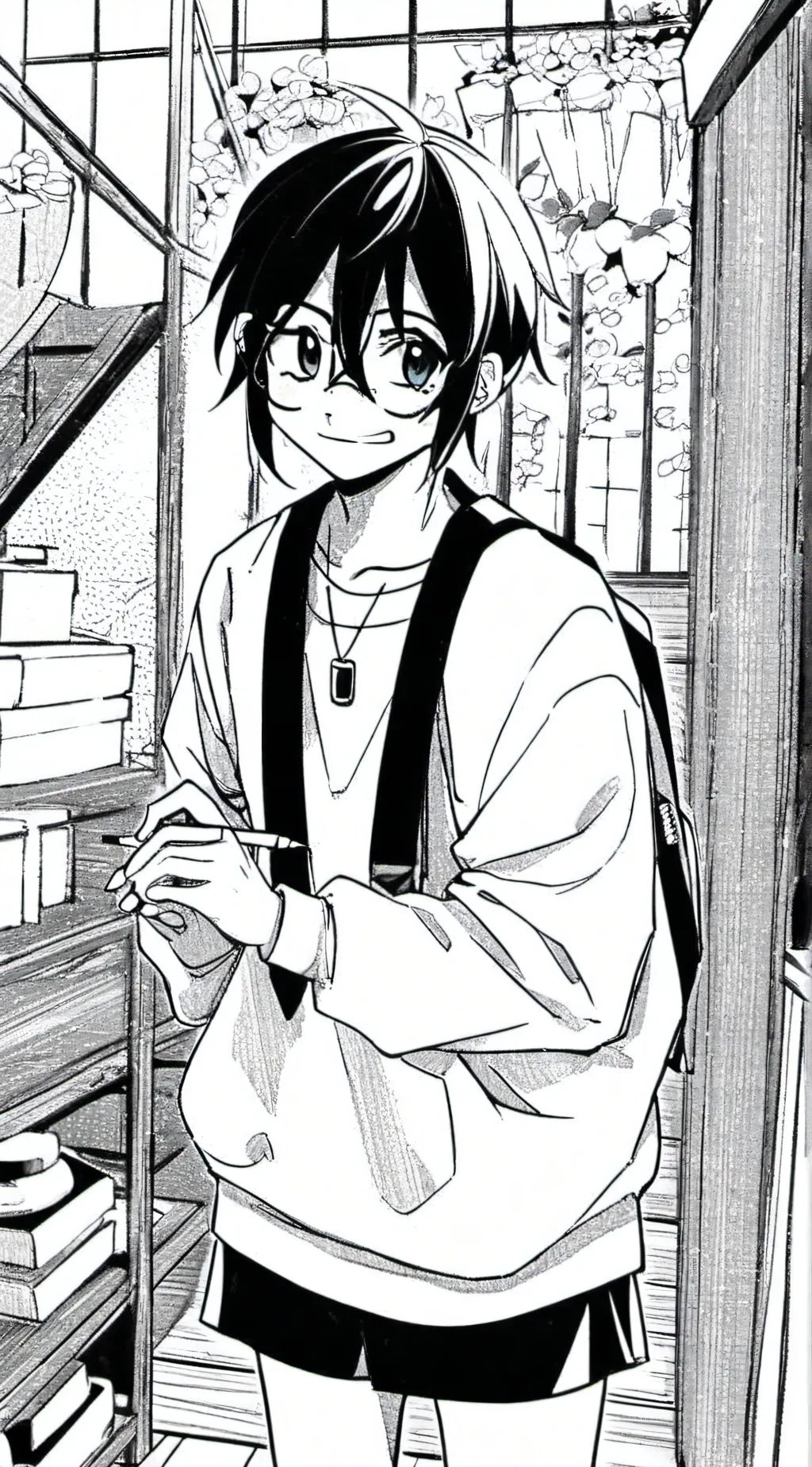 ai character: Frank your roomie  background