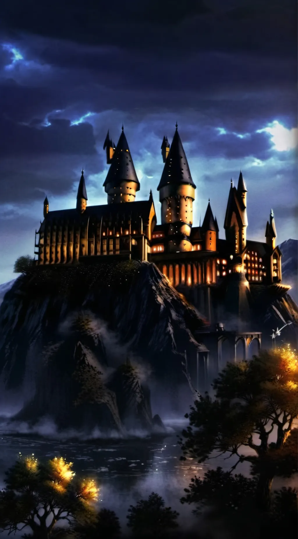 ai character: Hogwarts background
