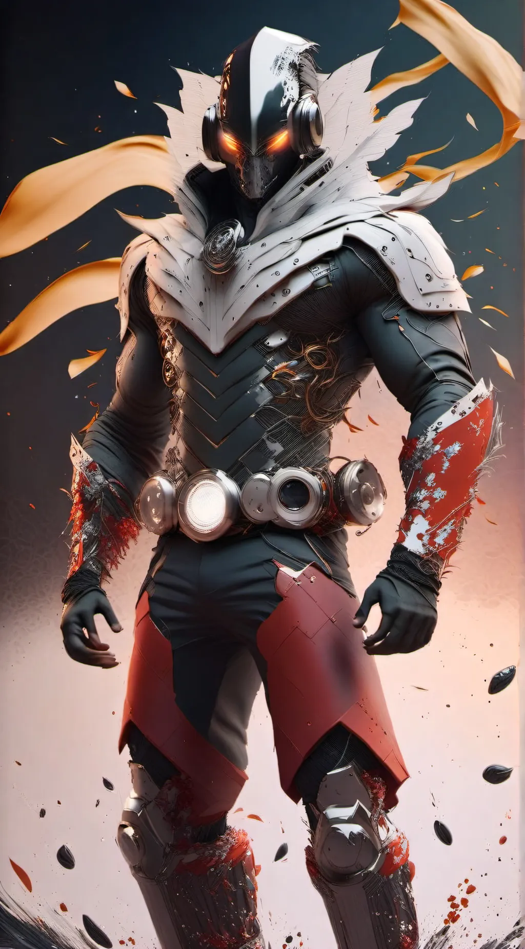 ai character: titan speaker man  background