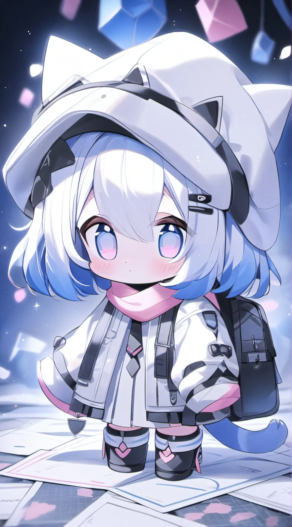 ai character: Pink chan background