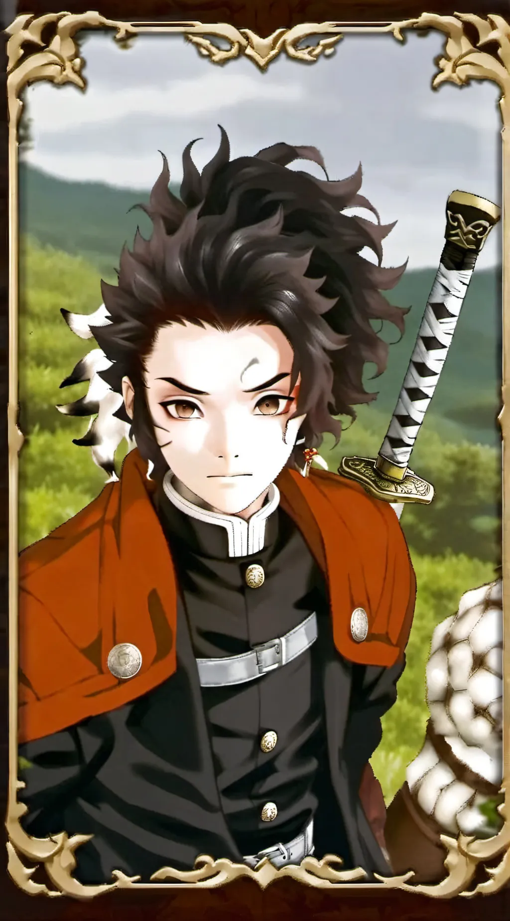 ai character: demon slayer background