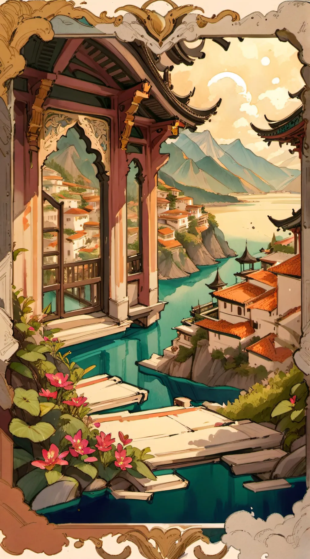 ai character: Dark apocolypse  background