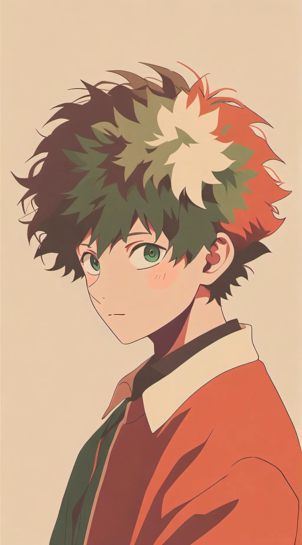 ai character: Bakugo+Dekus kid background