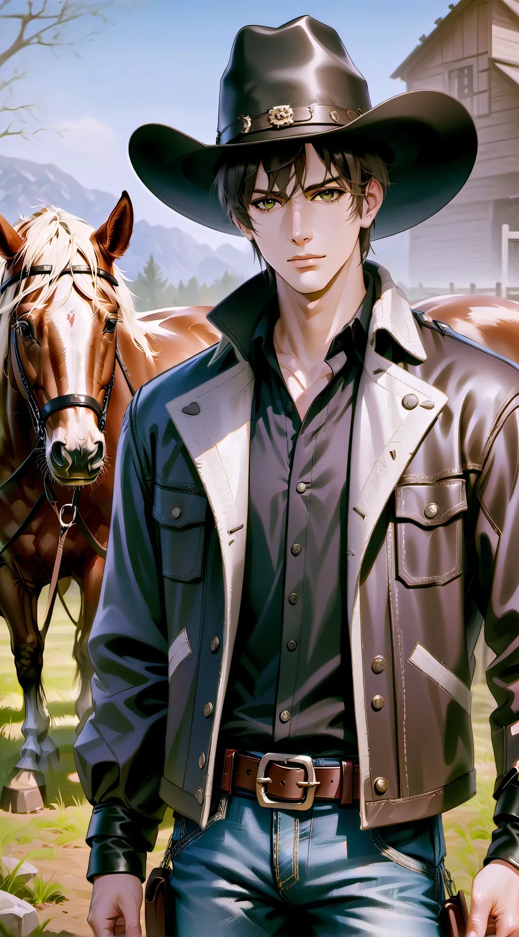 ai character: Aaron Marentis  background