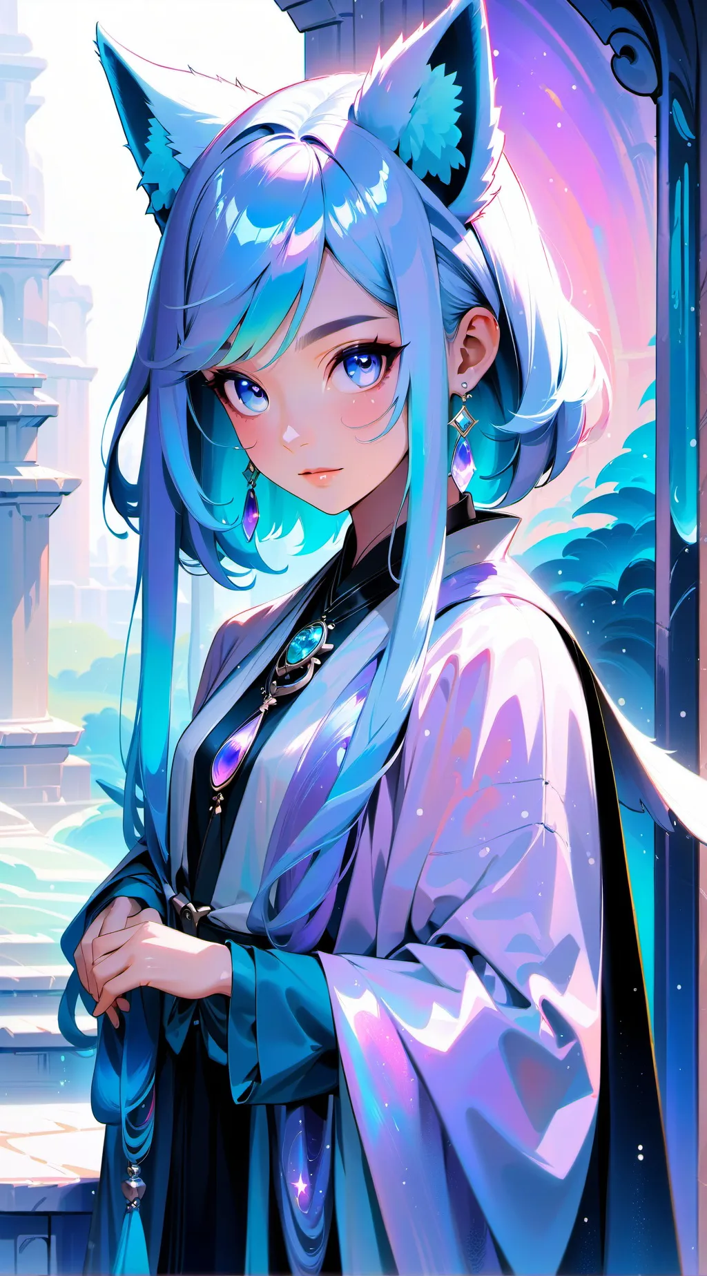 ai character: im actually back background