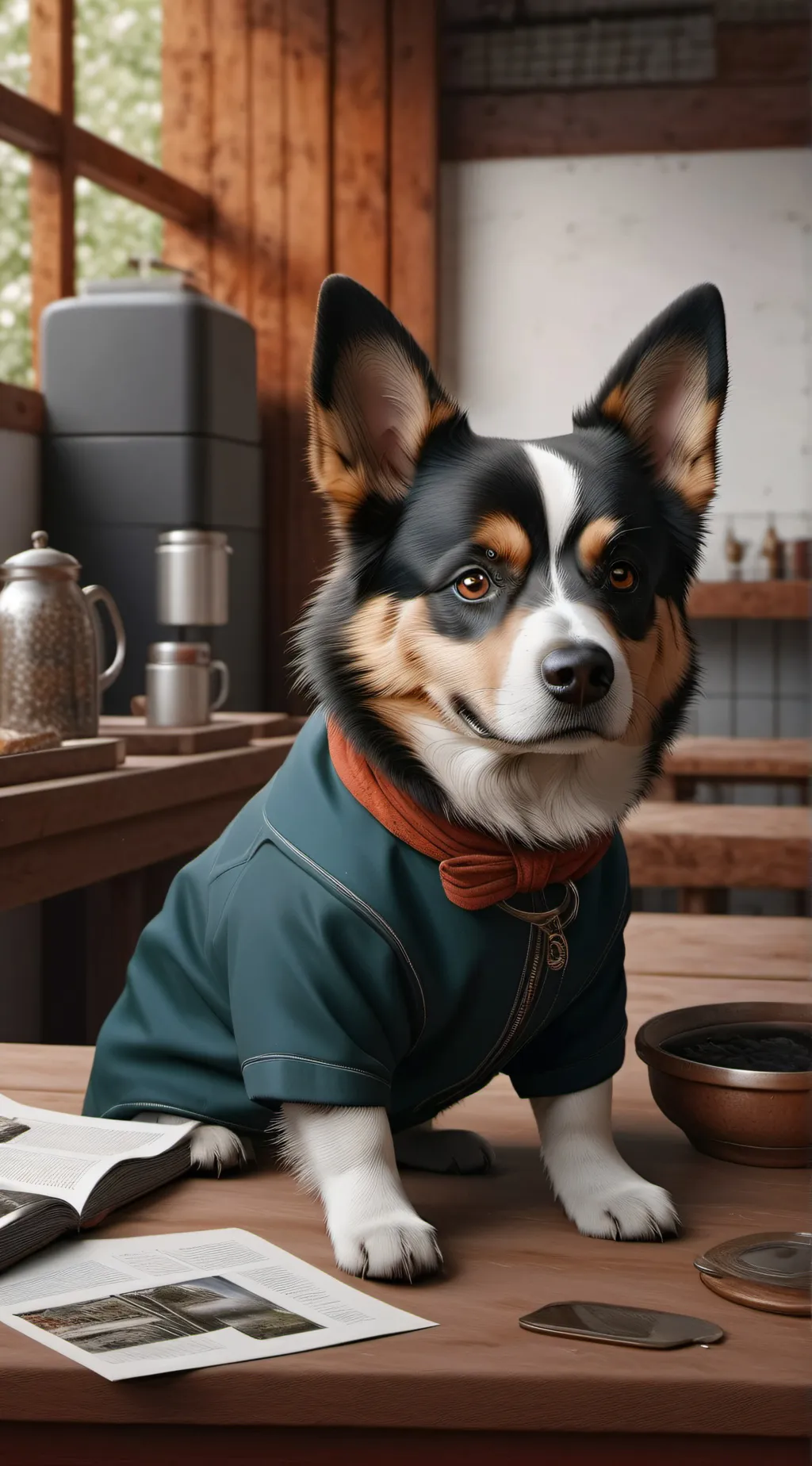 ai character: mayo background