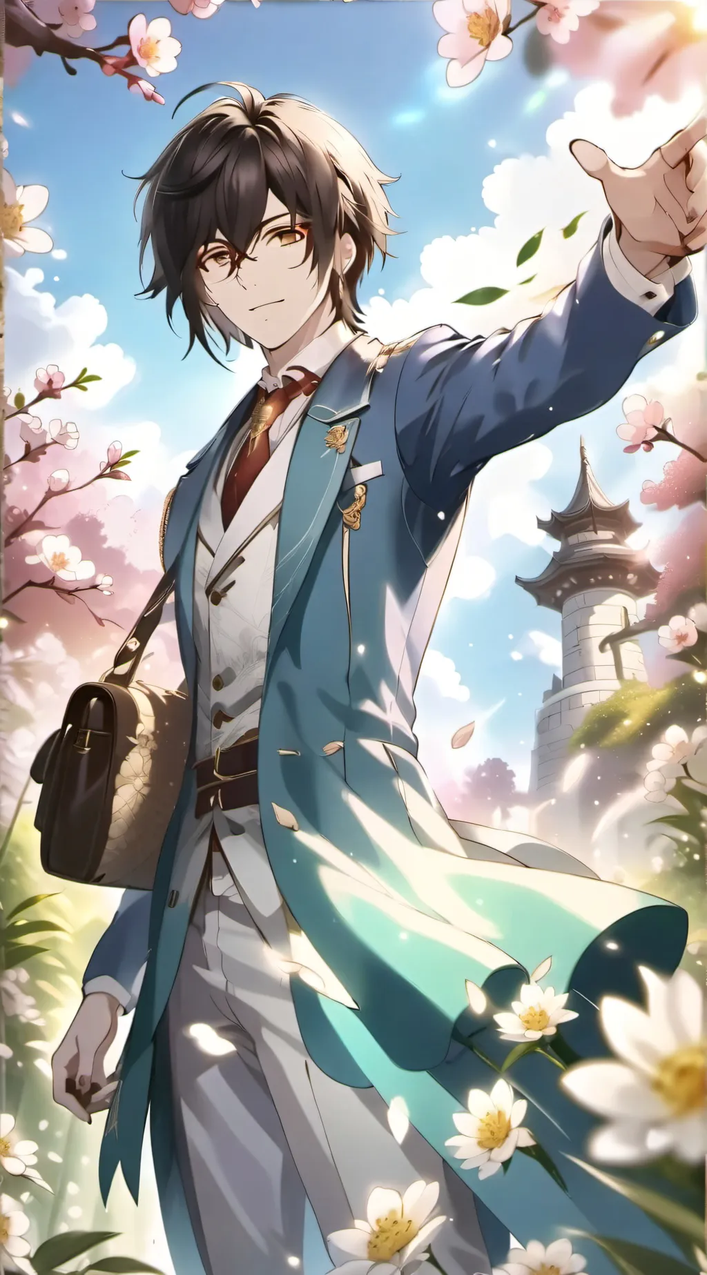 ai character: Is only boy in background