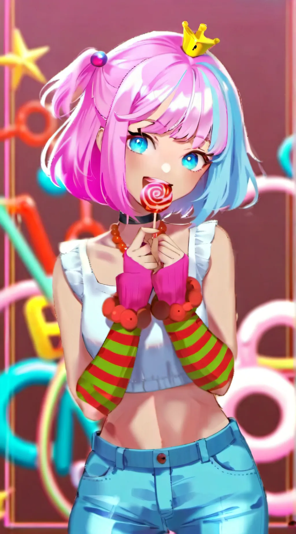 ai character: Vanilbean  background