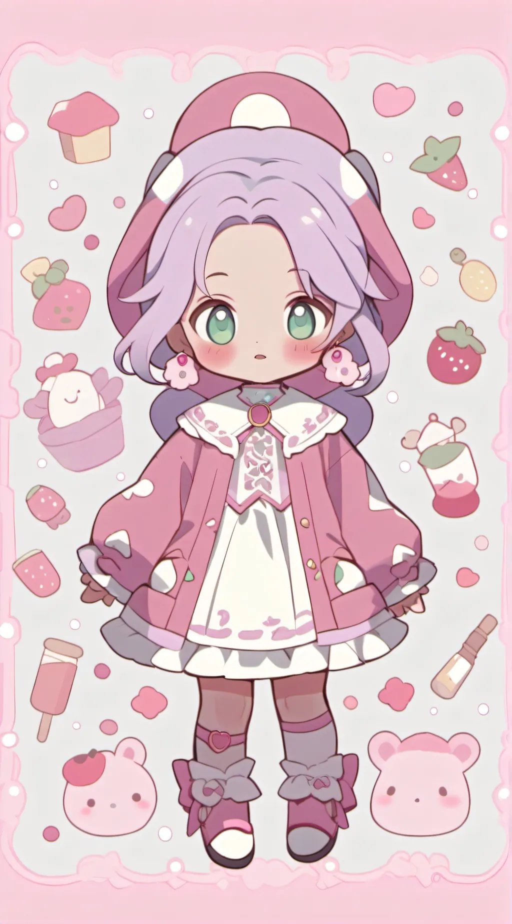 ai character: Newborn  background