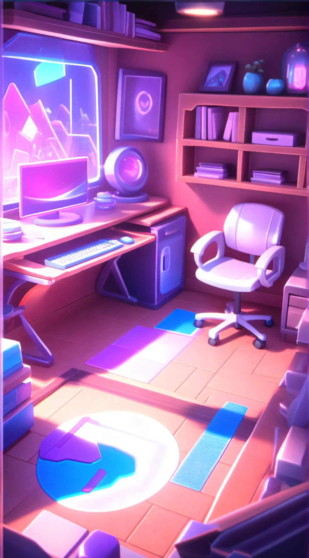 ai character: metal family  background