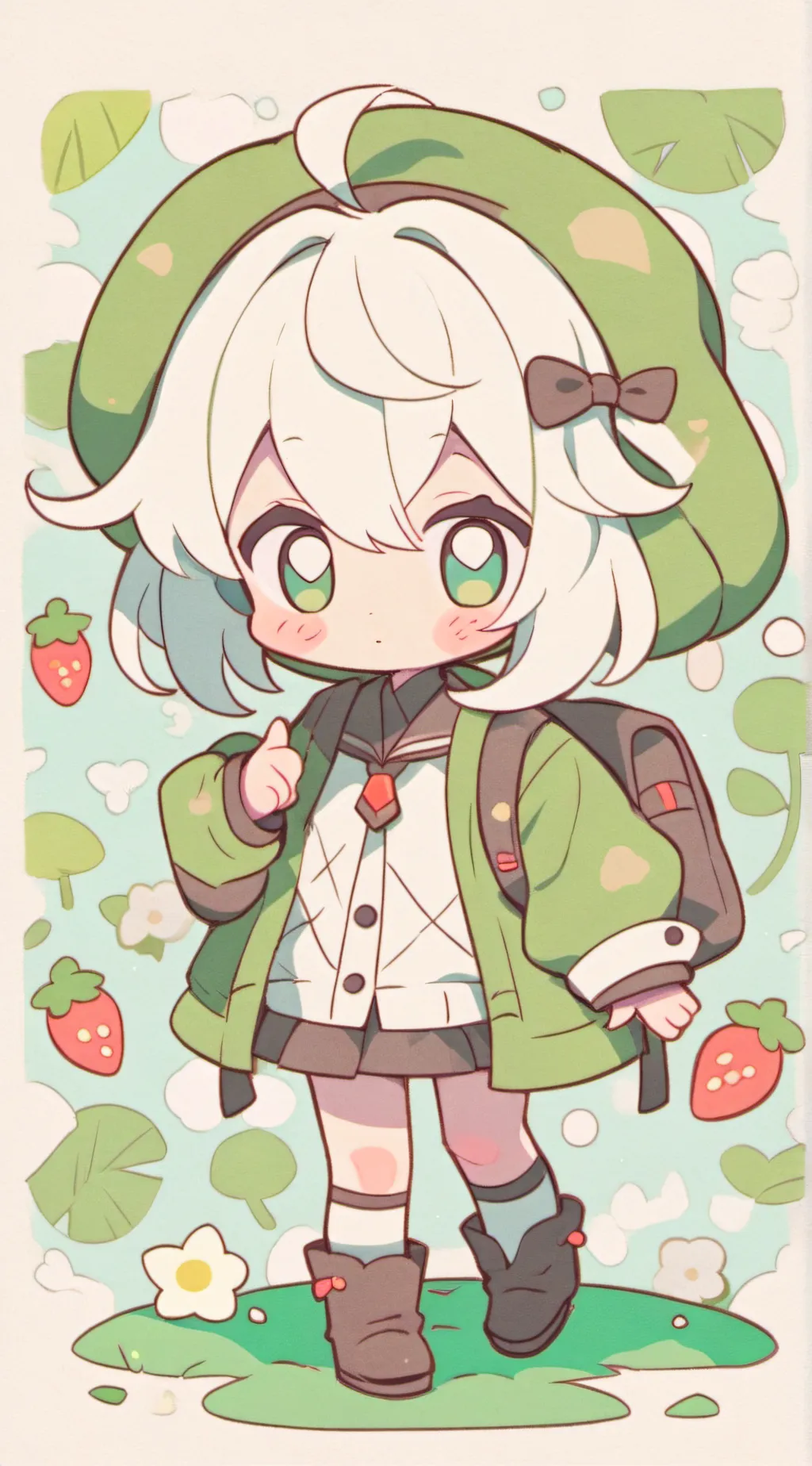 ai character: ❀two babies❀ background