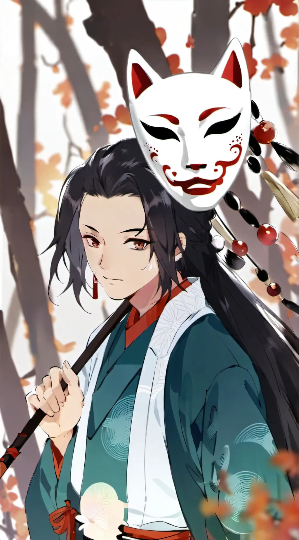 ai character: Demon slayer  background