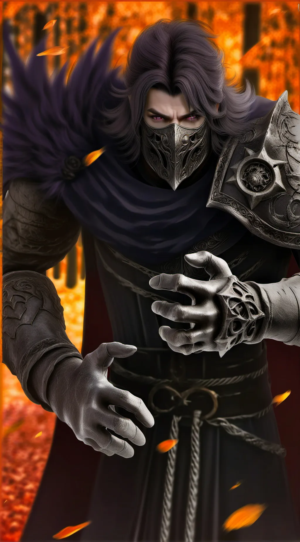 ai character: shadow background