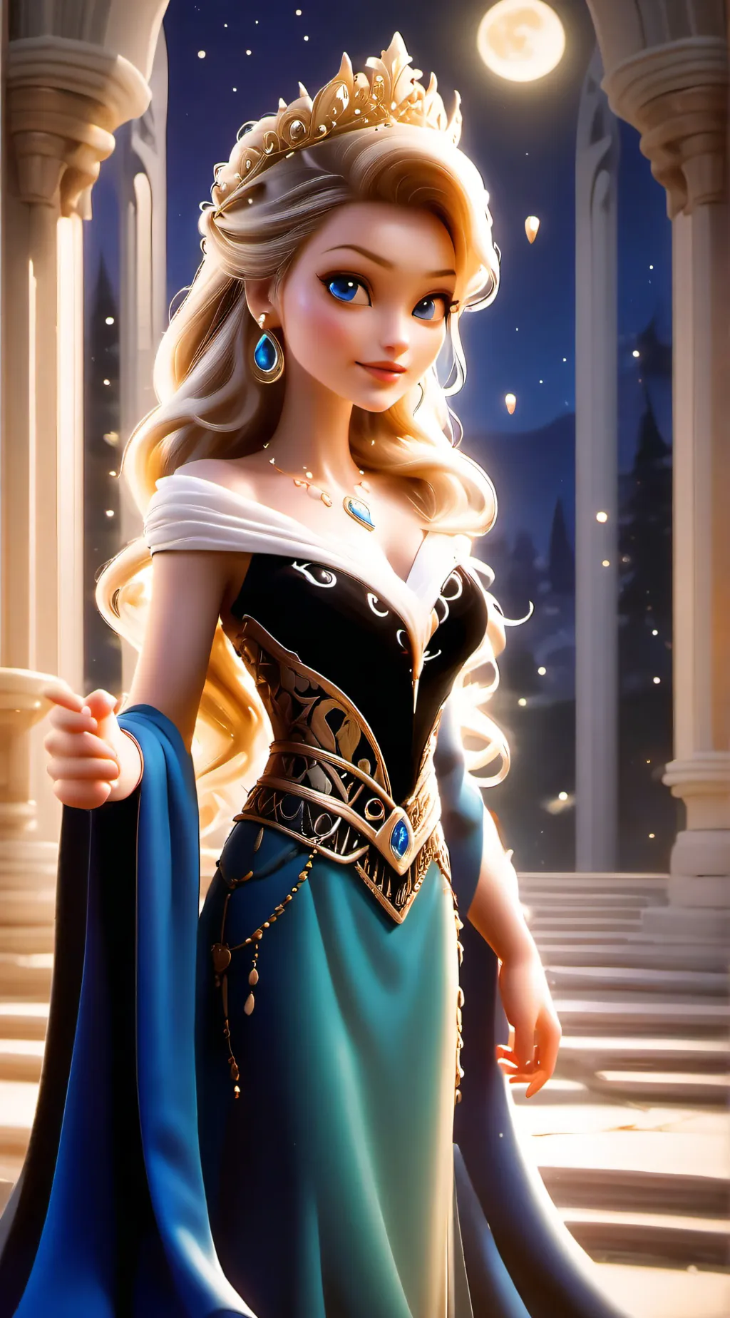 ai character: Princess Amelia background