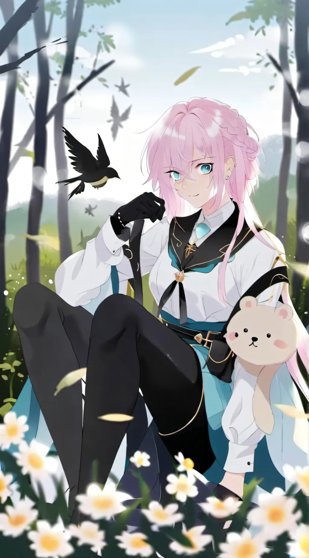 ai character: 🐶 Luna🐶 background