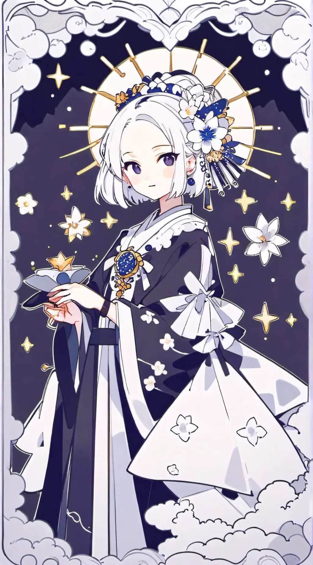 ai character: Michell  background