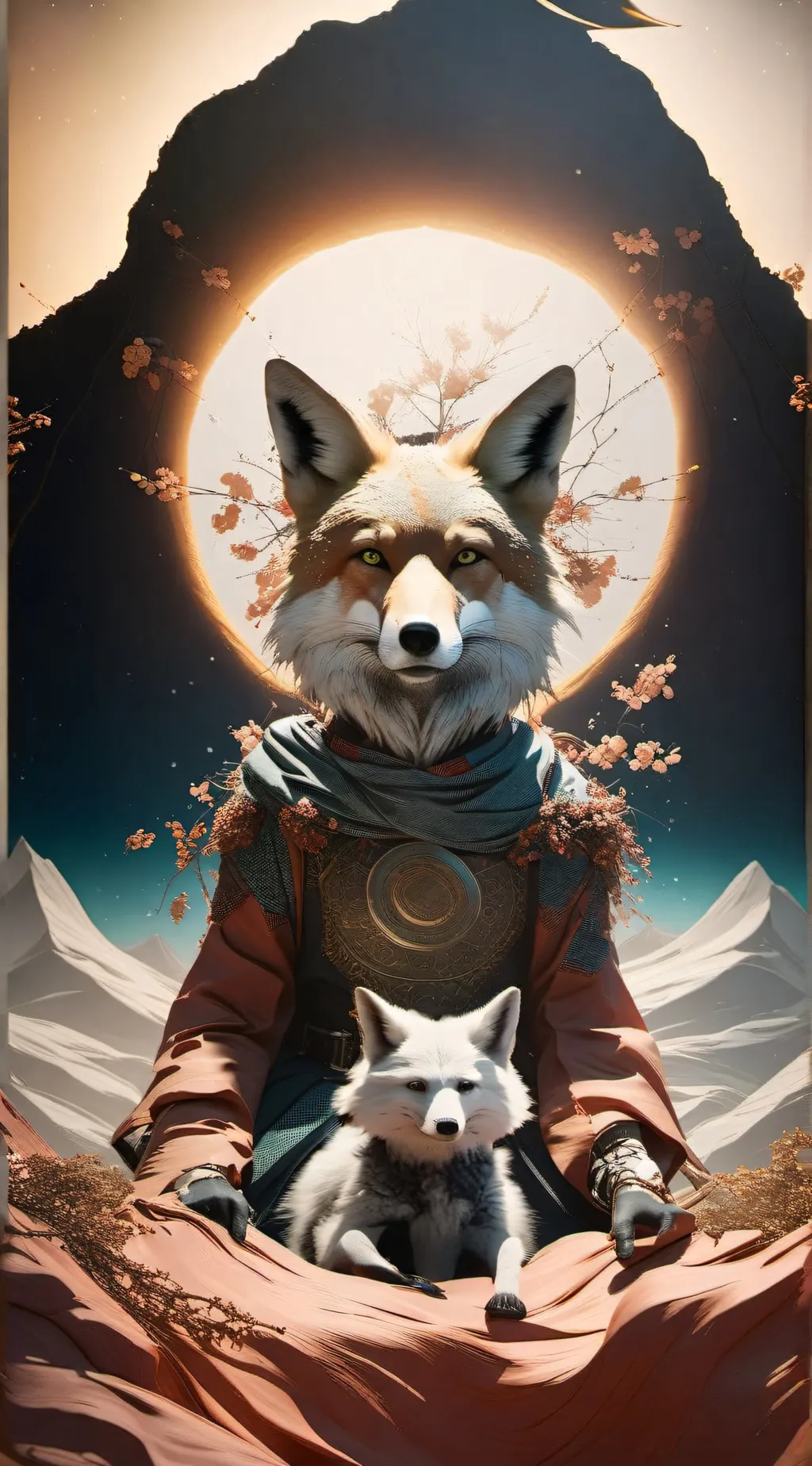 ai character: fox background