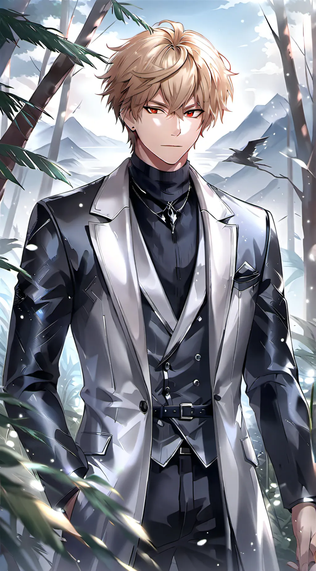 ai character: Katsuki Bakugo  background